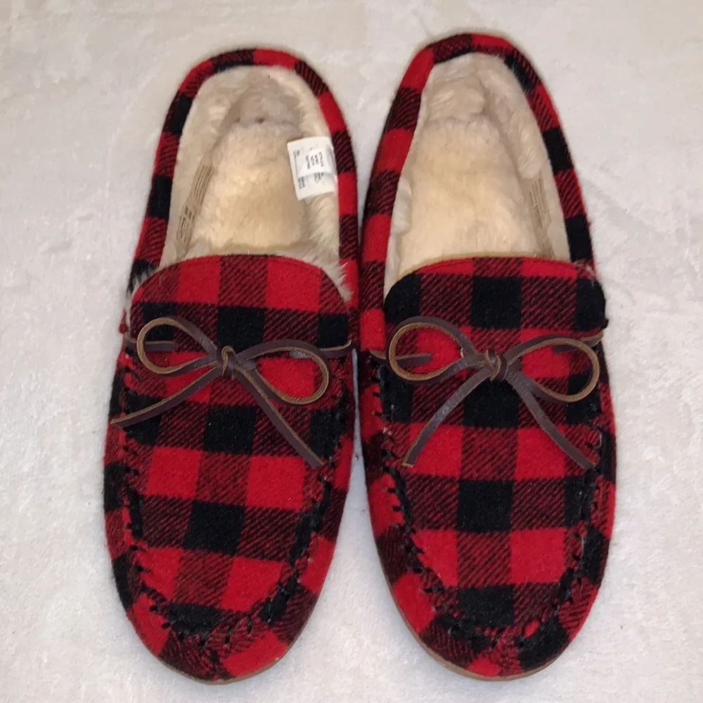 J. Crew Buffalo Plaid House Shoes Size 11